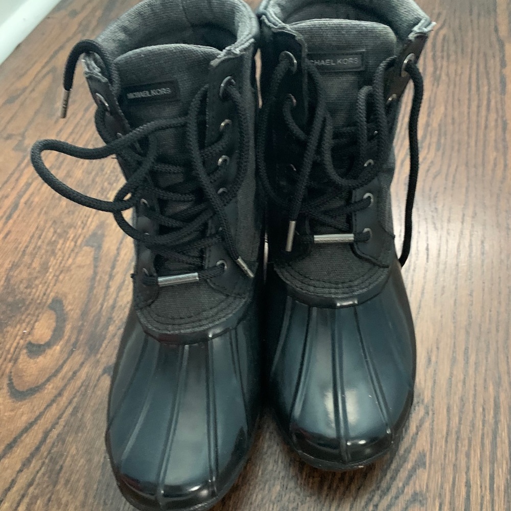 Michael Kors Easton Lace-Up Duck Boots View 2